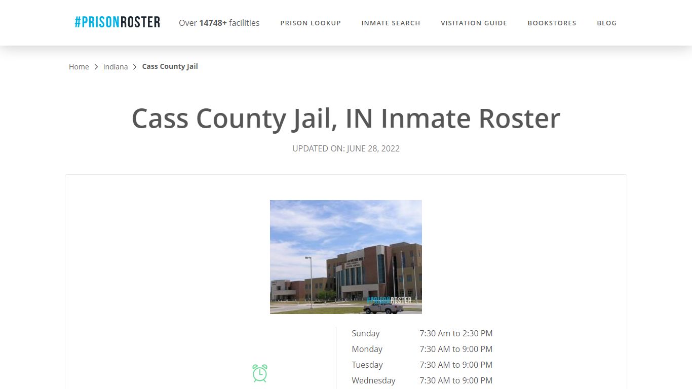 Cass County Jail, IN Inmate Roster - Inmate Locator
